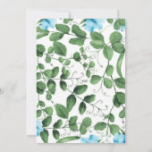 Twin Boys baby shower deux pois dans un invitation (Dos)