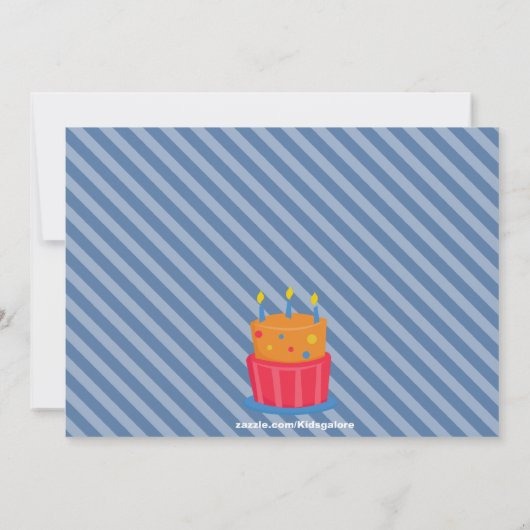 Twin Boys Bowling Birthday Party Invitation Kaart (Achterkant)