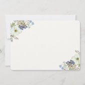 Twin boys cerfs bois baby shower invitation (Dos)