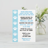 Twin Boys - Chien Theme Baby Shower Invitations (Debout devant)