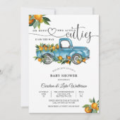 Twin Boys Cuties Baby Shower Invitation (Devant)