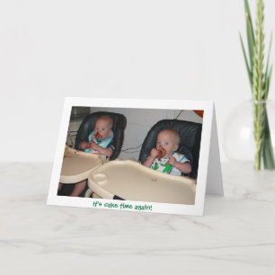 Twin Boys eerste verjaardagstaart