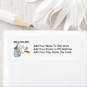 Twin Boys mam Stork-cadeautjes Etiket (Insitu)