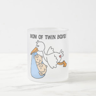 Twin Boys Mam Stork Tshirts en cadeautjes Matglas Koffiemok