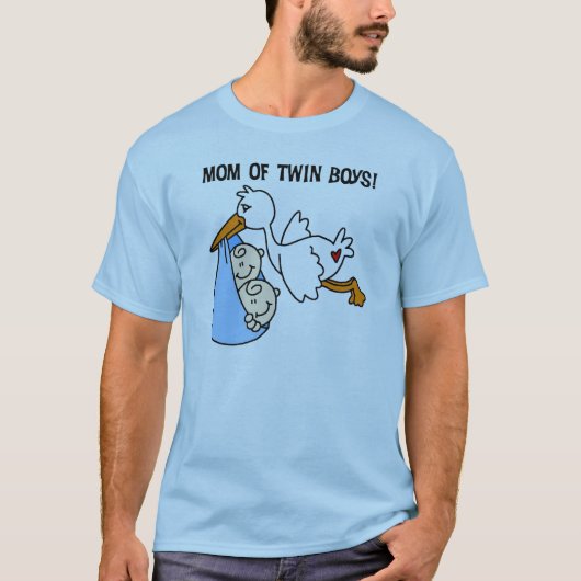 Twin Boys Maman-Stork Tshirts et cadeaux (Devant)