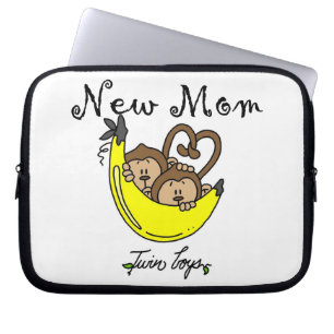 Twin Boys New Mam Gifts Laptop Sleeve