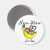 Twin Boys New Mam Tshirts en cadeaus Magneet (Voorkant / Achterkant)