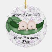 Twin Boys Premier ornement de Noël (Dos)
