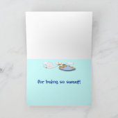 Twin Boys - Stork Baby shower Bedankt kaart (Binnen)
