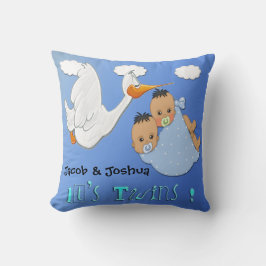 Twin Boys - Stork Keepomwille Pillow Kussen