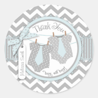 Twin Boys Stropdas Chevron Print Bedankt Label