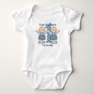Twin Brothers eerste verjaardag Baby Creeper Romper