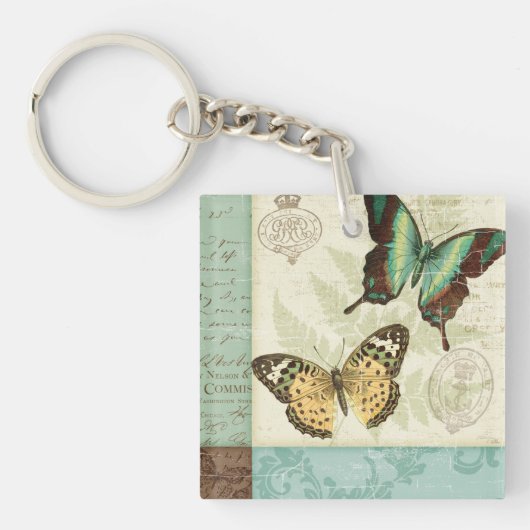 Twin Butterflies Sleutelhanger (Voorkant)