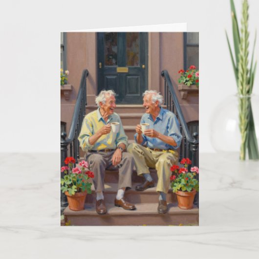 Twin Coots Coffee Club Birthday All-Occasion Card Kaart (Voorkant)