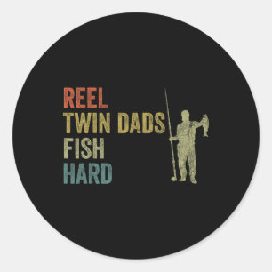Twin Dad Gevist Ronde Sticker