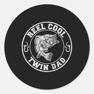 Twin Dad Vissen1 Ronde Sticker