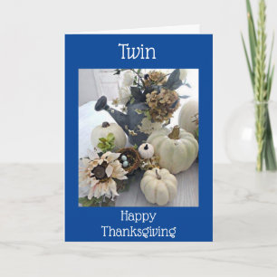 ***TWIN*** DANKFUL VOOR "U" BIJ THANKSGIVING FEESTDAGEN KAART