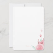 Twin Deer Baby shower Invitation Kaart (Achterkant)