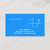 Twin Dolphins Visitekaartje (Achterkant)