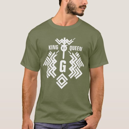 Twin Dragon Shield King&Queen T-shirt (Voorkant)