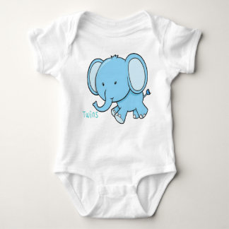 Twin Elephant baby onsie Romper