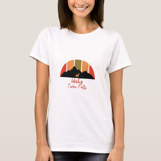 Twin Falls Idaho T-shirt (Voorkant)