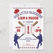 Twin, First, Baseball, Little Slugger Kaart (Voorkant)