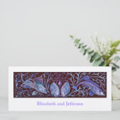  Twin Fishes Modern Wedding Kaart (Staand voorkant)