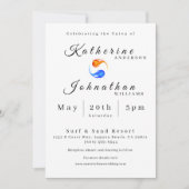 Twin Flame bruiloft thema- Kaart (Voorkant)