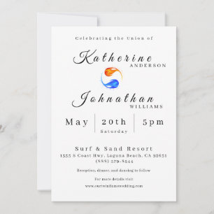 Twin Flame bruiloft thema- Kaart