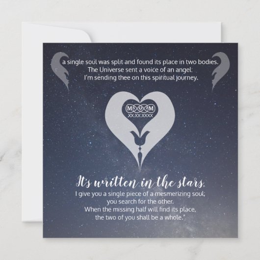 Twin Flame Dank U Tafelkaarten Save The Date (Achterkant)