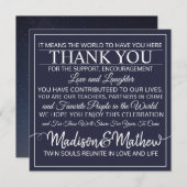 Twin Flame Dank U Tafelkaarten Save The Date (Voorkant / Achterkant)