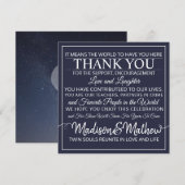 Twin Flame Dankjeweltabelkaarten Save The Date (Voorkant / Achterkant)