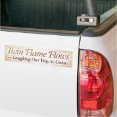 Twin Flame Flows Lachende bumpersticker (Op Truck)