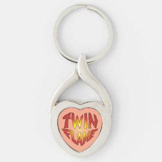 Twin Flame Heart Sleutelhanger