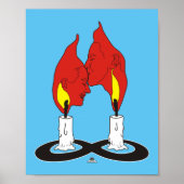Twin Flame Kiss Poster (Devant)