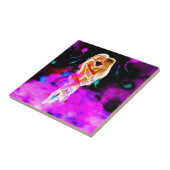 TWIN FLAME psychedelic Tegeltje (Zijkant)