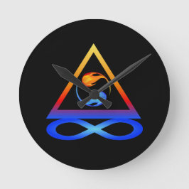 Twin Flame-symbool Ronde Klok