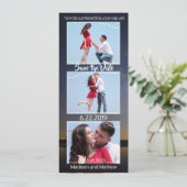 Twin Flame Trouwdag Save the Date (Staand voorkant)