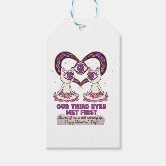 Twin Flame Valentine's day gift Cadeaulabel (Voorkant)