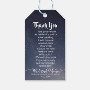 Twin Flame Wedding Dank je Labels Cadeaulabel