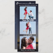 Twin Flame Wedding Sla de datum op Save The Date (Voorkant / Achterkant)