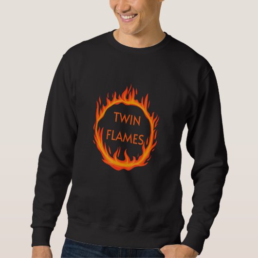 Twin Flames Fire Circle Design Trui (Voorkant)
