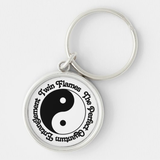 Twin Flames Quantum Entanglement Yin Yang Sleutelhanger (Voorkant)