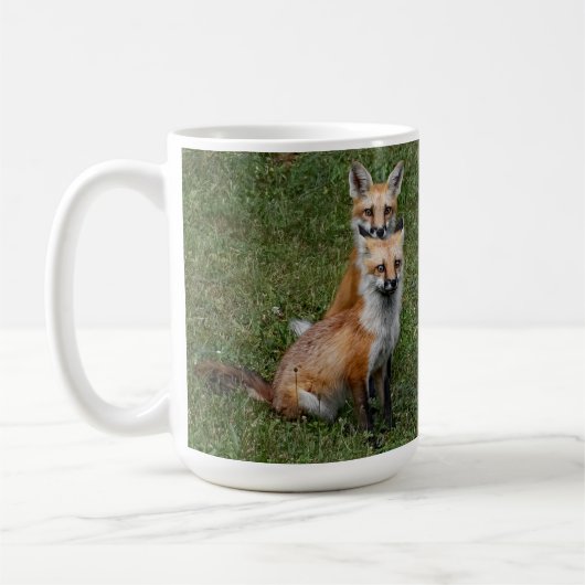 Twin Foxes Café Mug (Gauche)