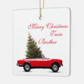 TWIN FRÈRE NOËL ORNEMENT ET SOUHAITS (Gauche)