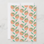 Twin Fruit Baby shower Oranges Invitation (Dos)