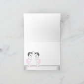 Twin Girl Baby shower Bedankt (Binnen)