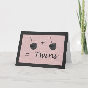 Twin Girl Geboorte gefeliciteerd Kaart