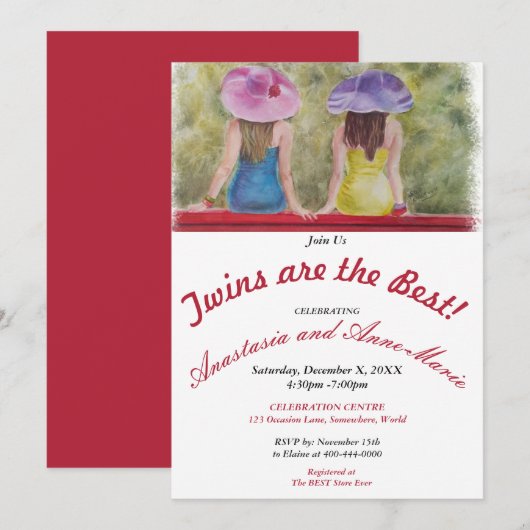 TWIN GIRLFRIENDS sont la MEILLEURE INVITATION PART (Devant / Derrière)